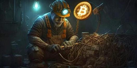 An illustration of a high-efficiency ASIC miner in a hosted environment, showcasing its role in cryptocurrency mining